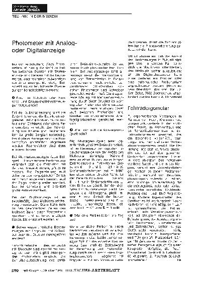 Vorschauseite 1: Photometer mit Analogoder Digitalanzeige