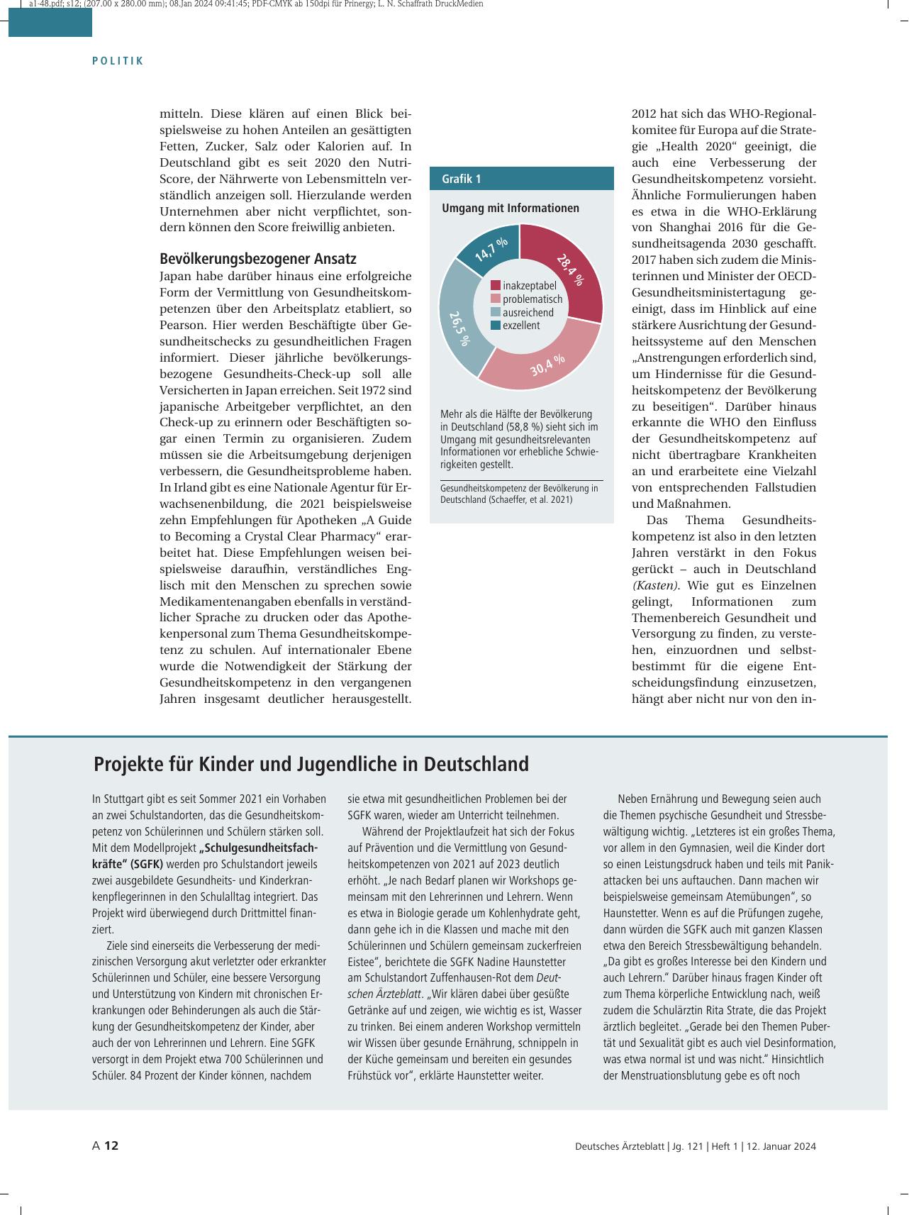 Vorschauseite 3: Gesundheitskompetenz: Potenzial nutzen und Ressourcen sparen