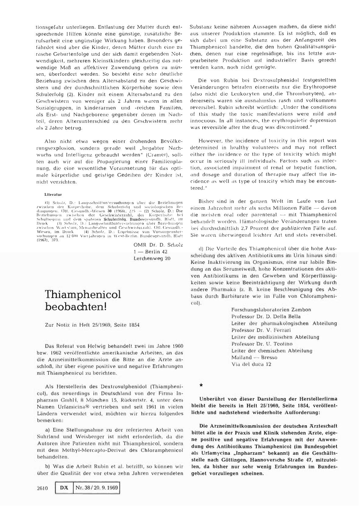 Vorschauseite 1: Thiamphenicol beobachten!