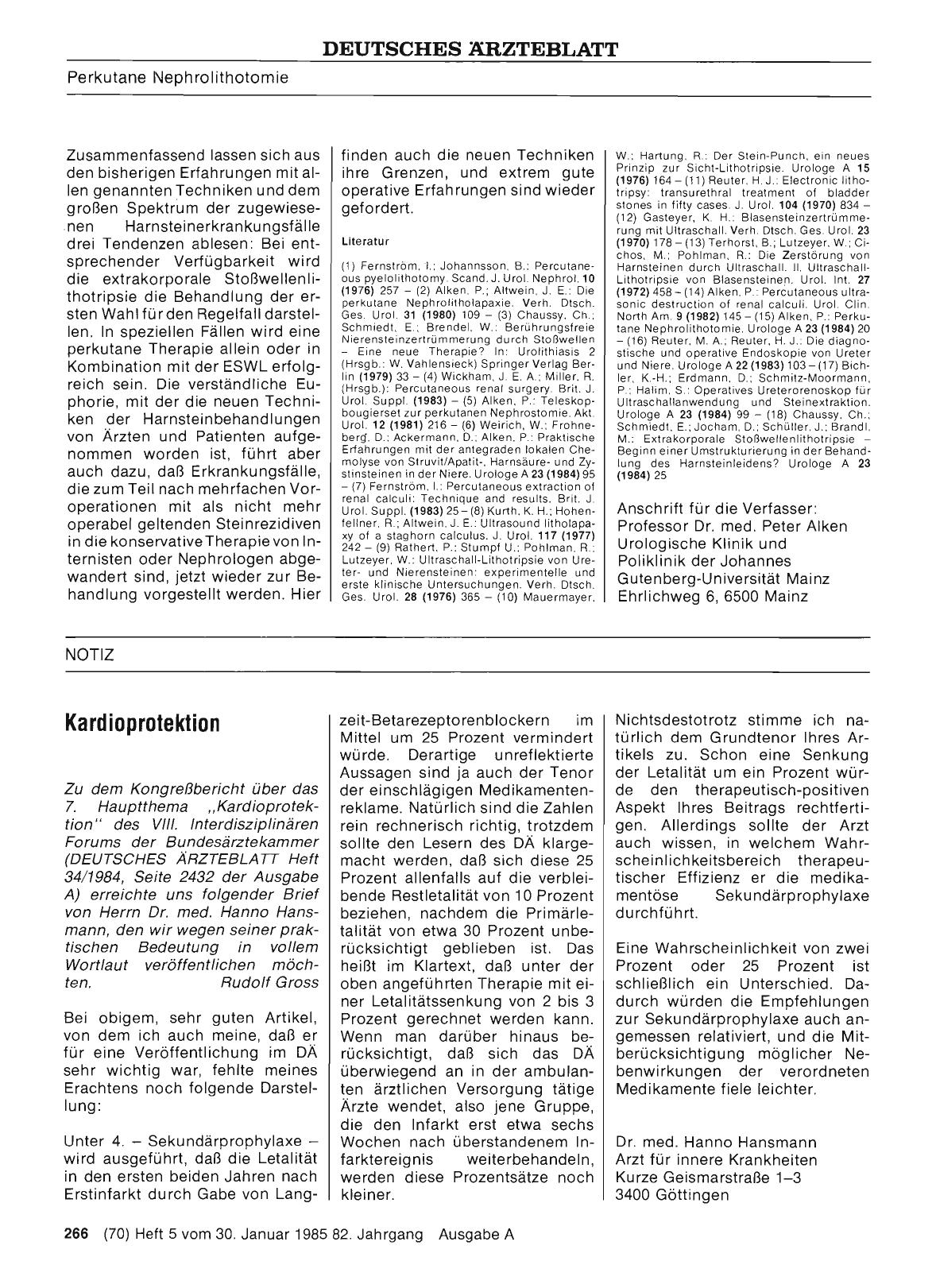 Vorschauseite 1: Kardioprotektion