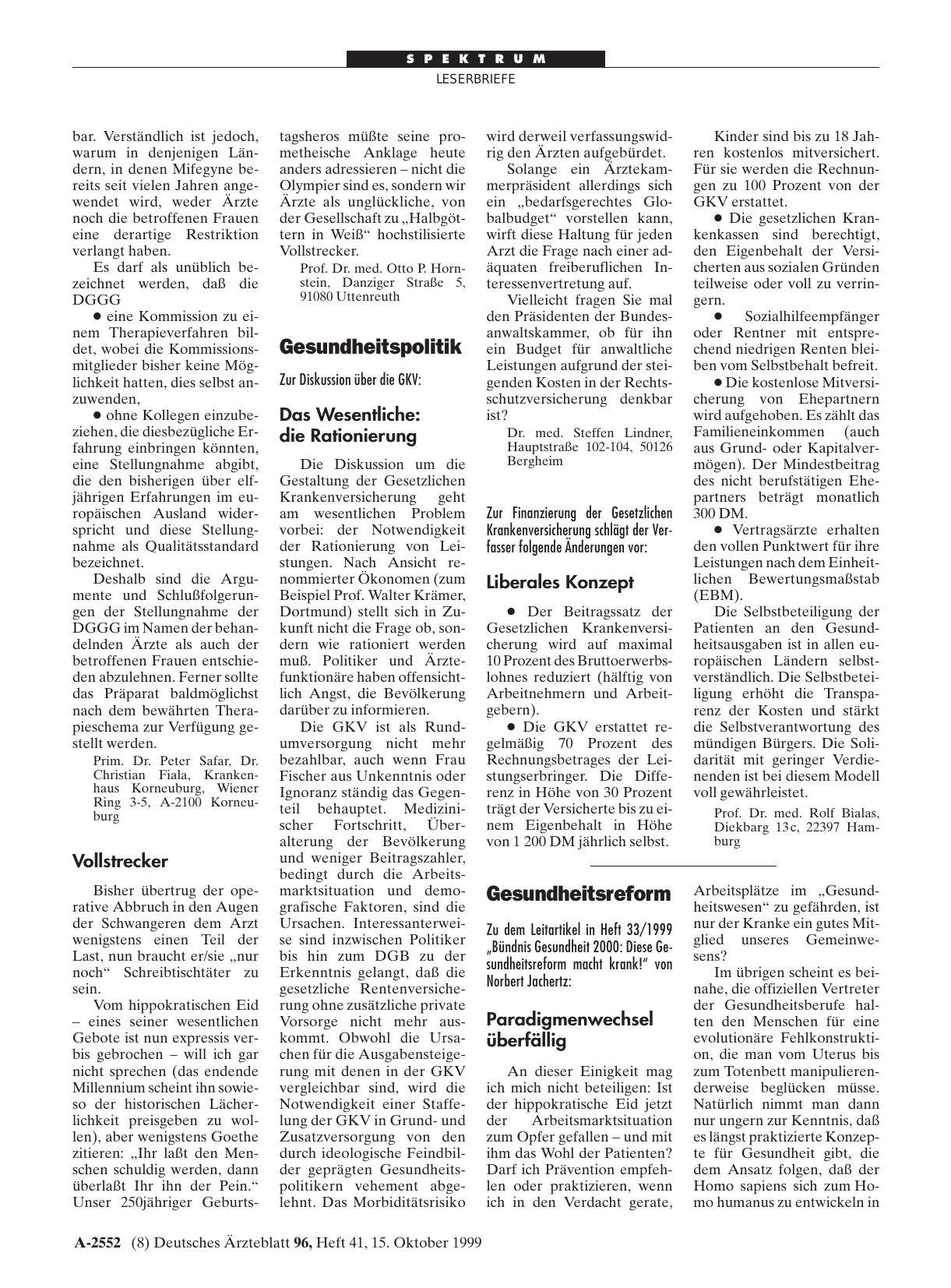 Vorschauseite 1: Gesundheitspolitik: Liberales Konzept