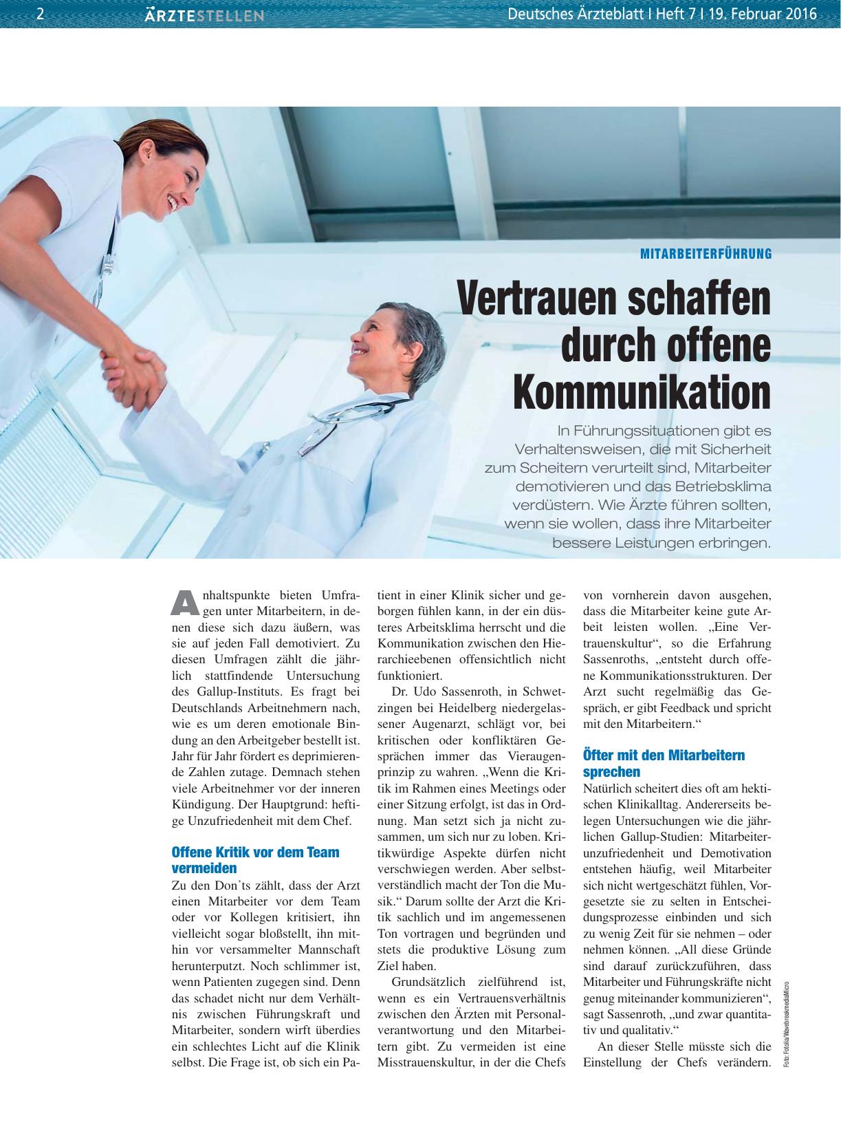 Vorschauseite 1: Mitarbeiterführung: Vertrauen schaffen durch offene Kommunikation