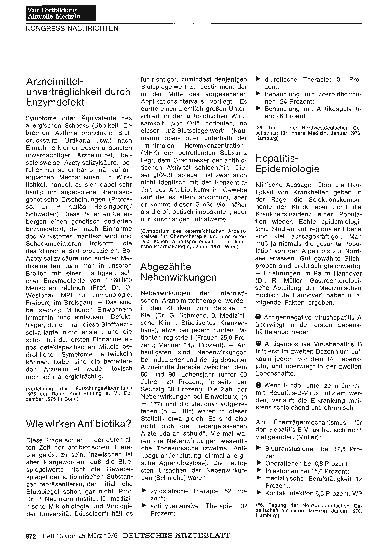 Vorschauseite 1: Arzneimittelunverträglichkeit durch Enzymdefekt