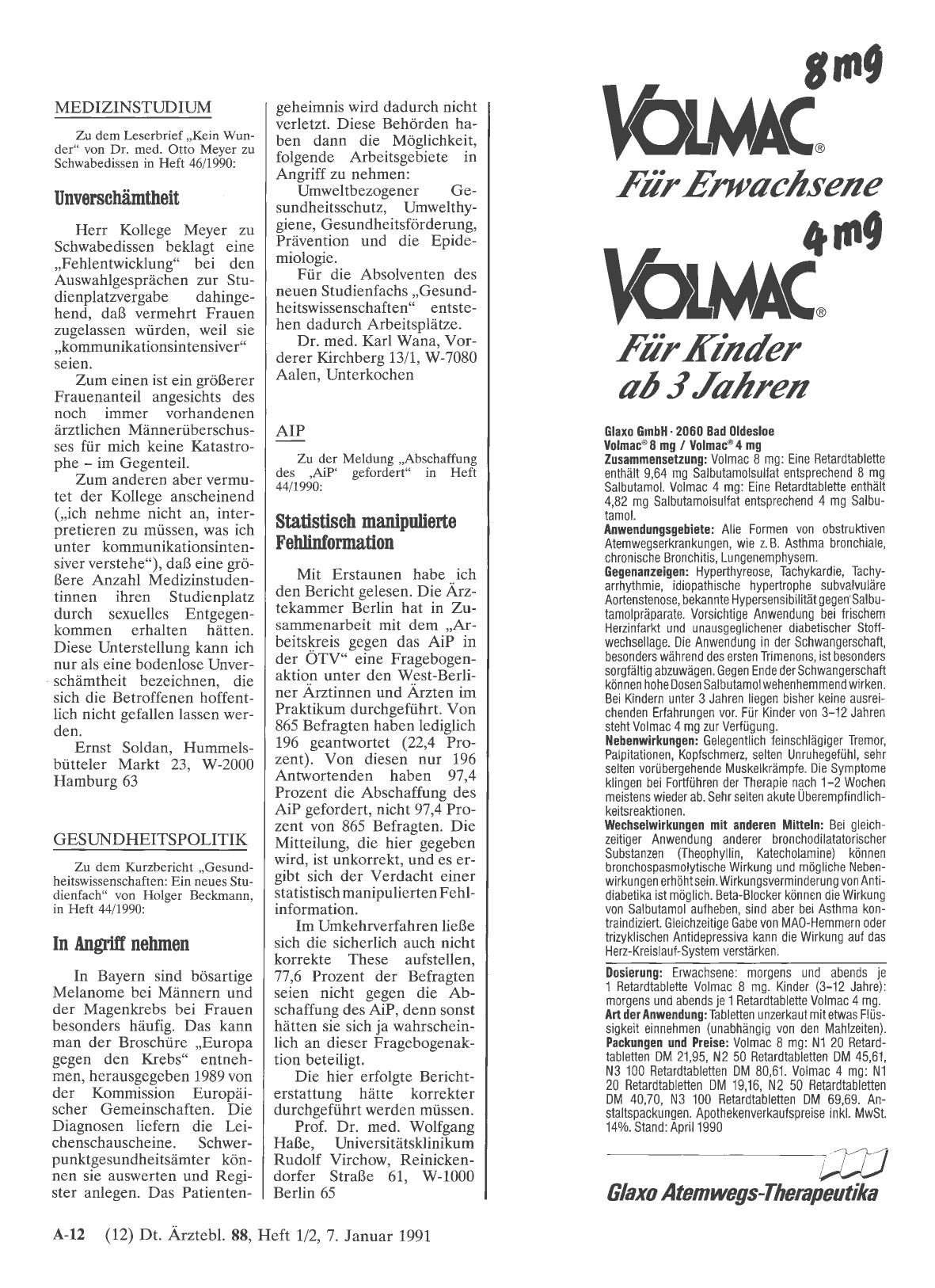 Vorschauseite 1: GESUNDHEITSPOLITIK: In Angriff nehmen