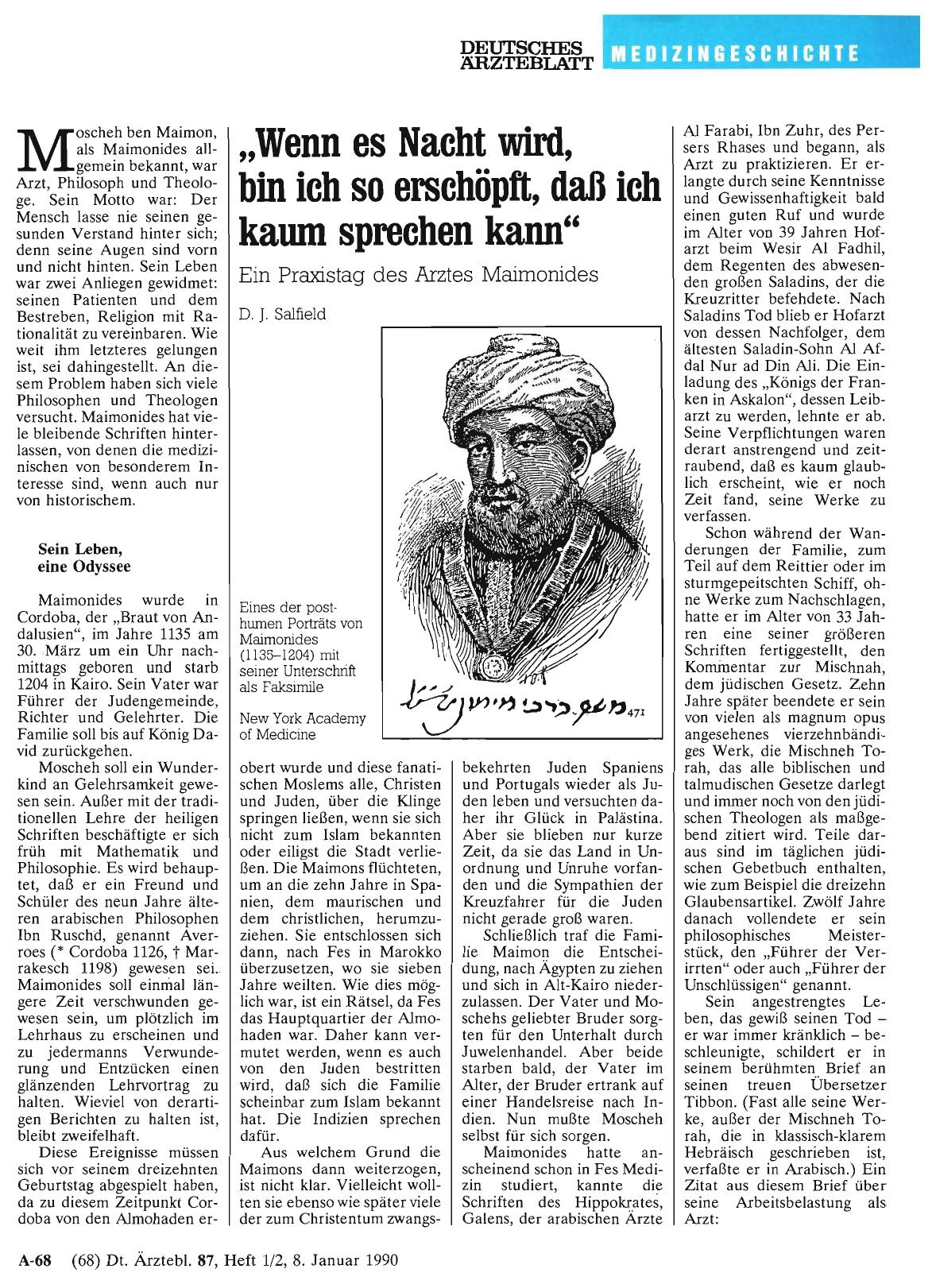 Vorschauseite 1: „Wenn es Nacht wird, bin ich so erschöpft, daß ich kaum sprechen kann“