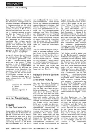 Vorschauseite 1: Aus der Fragestunde