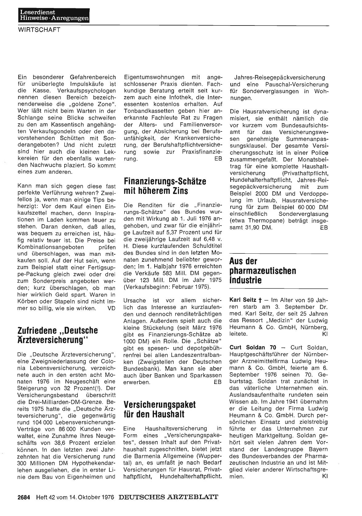 Vorschauseite 1: Versicherungspaket für den Haushalt