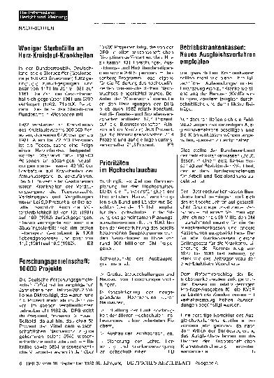 Vorschauseite 1: Betriebskrankenkassen: Neues Ausgleichsverfahren empfohlen
