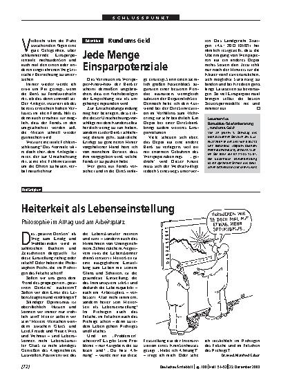 Vorschauseite 1: Leserservice: Börsebius-Telefonberatung „rund ums Geld“
