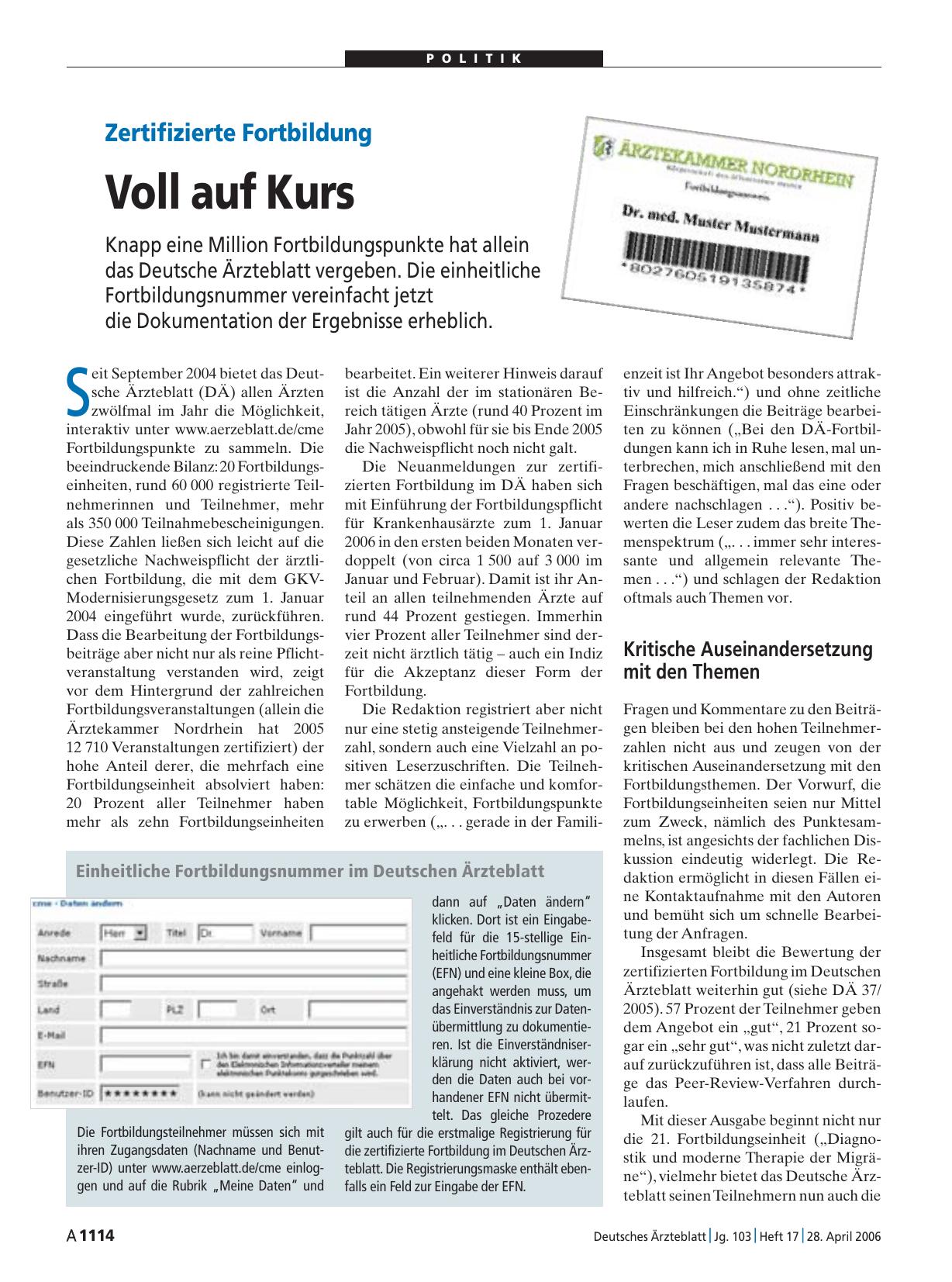 Vorschauseite 1: Zertifizierte Fortbildung: Voll auf Kurs
