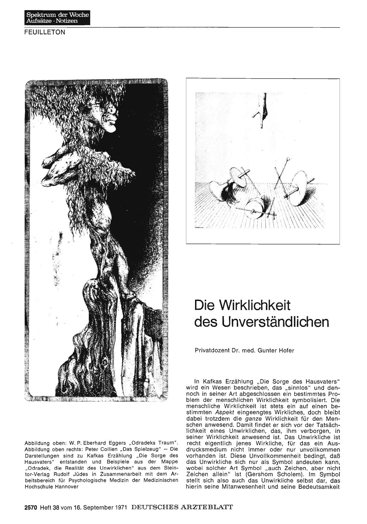 Vorschauseite 1: Die Wirklichkeit des Unverständlichen