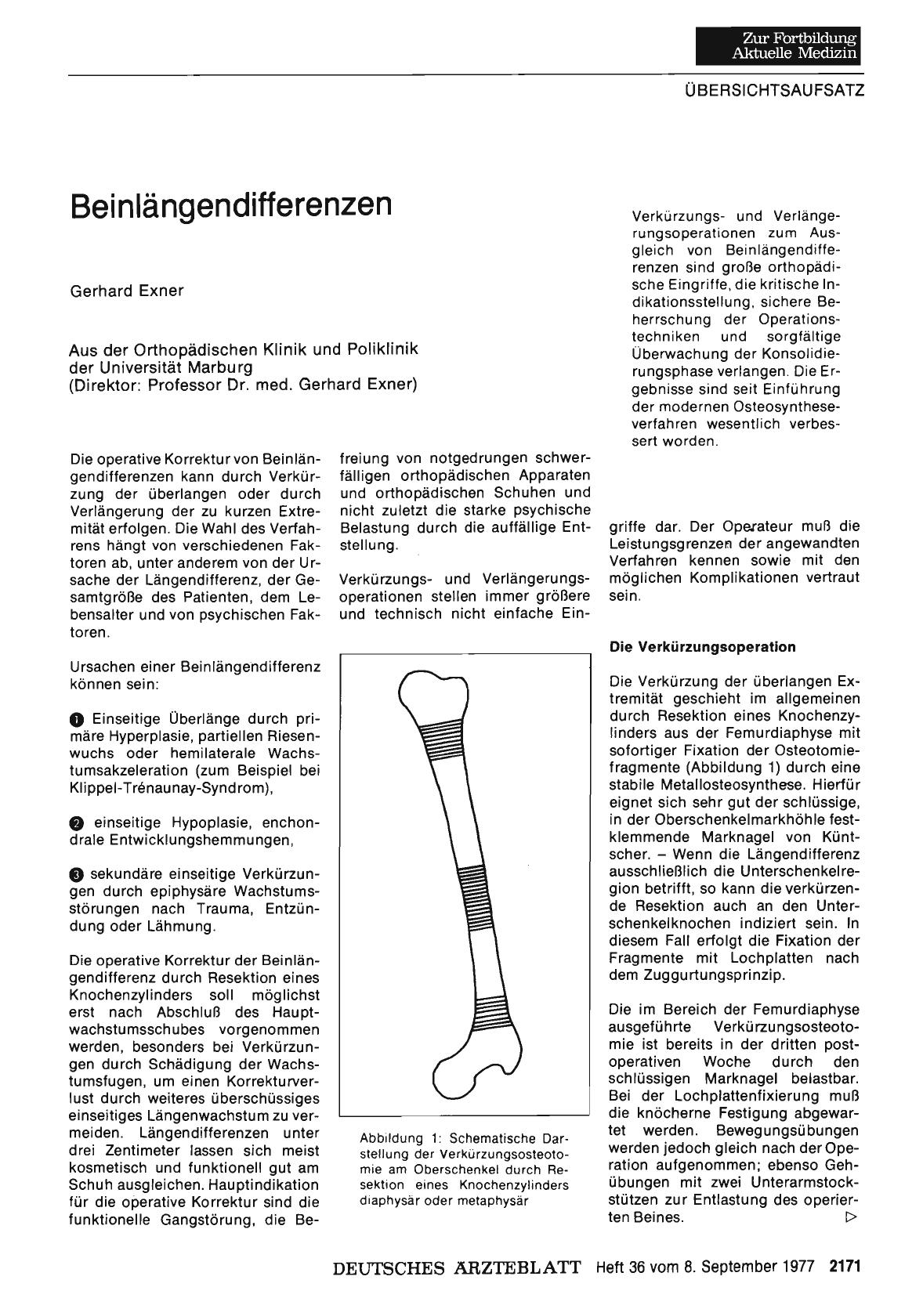 Vorschauseite 1: Beinlängendifferenzen