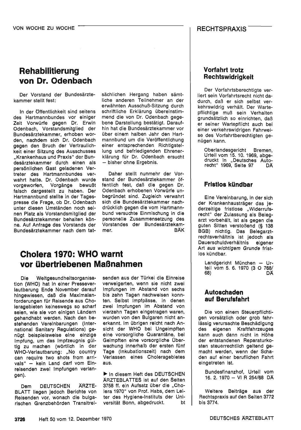 Vorschauseite 1: Rehabilitierung von Dr. Odenbach