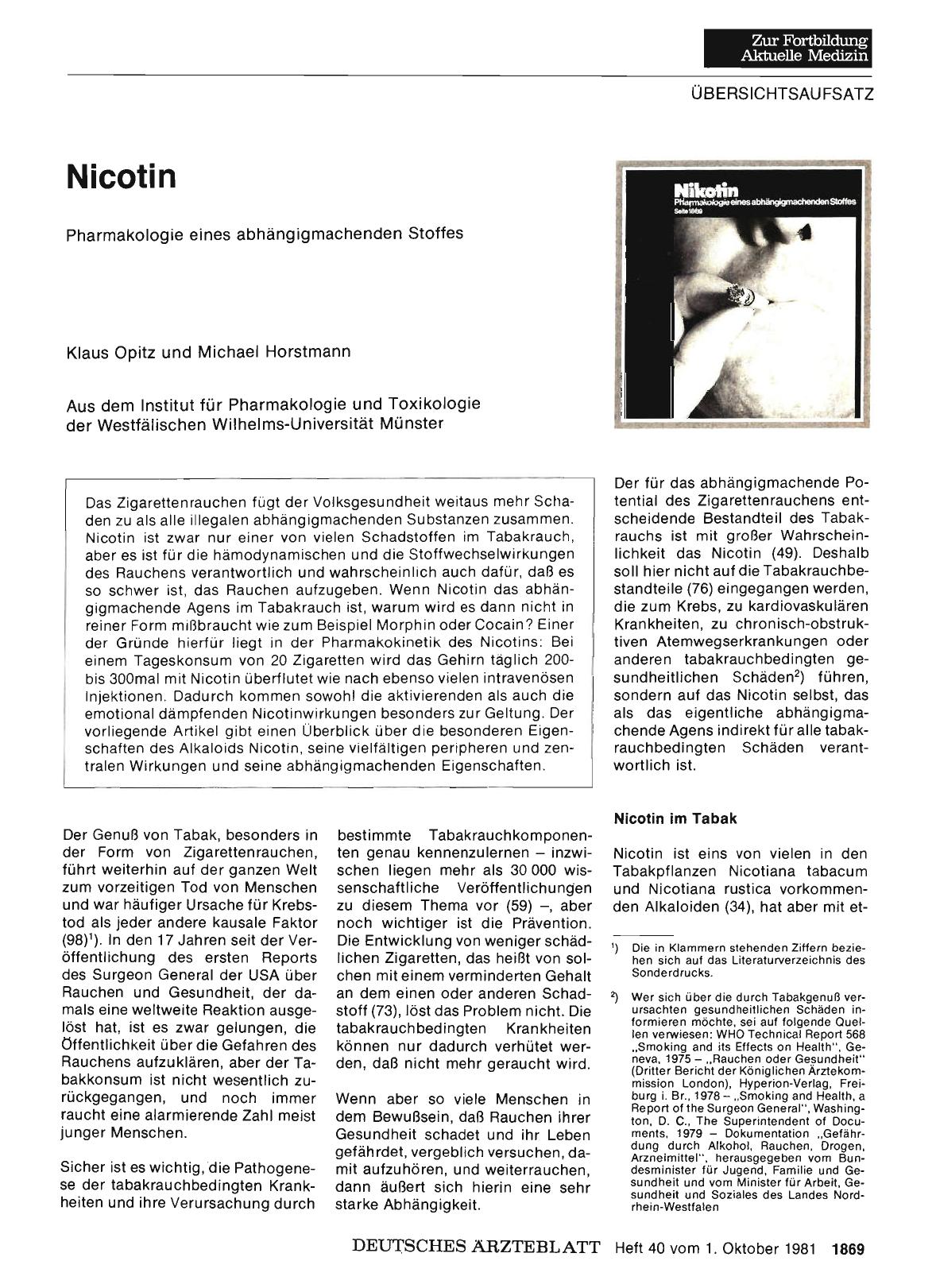 Vorschauseite 1: Nicotin
