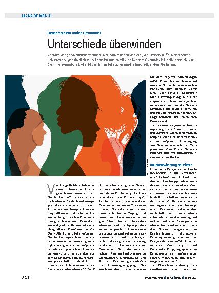 Vorschauseite 1: Gendertransformative Gesundheit: Unterschiede überwinden