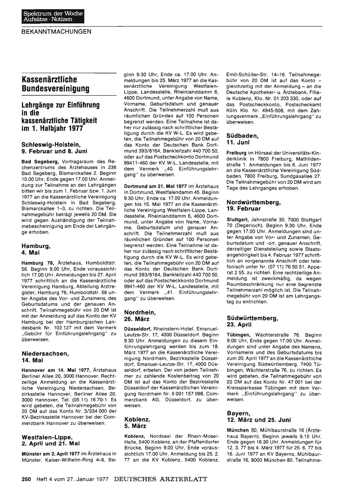 Vorschauseite 1: Kassenärztliche Bundesvereinigung