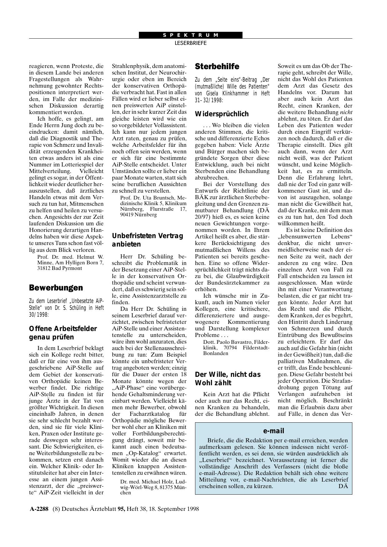 Vorschauseite 1: Sterbehilfe: Widersprüchlich