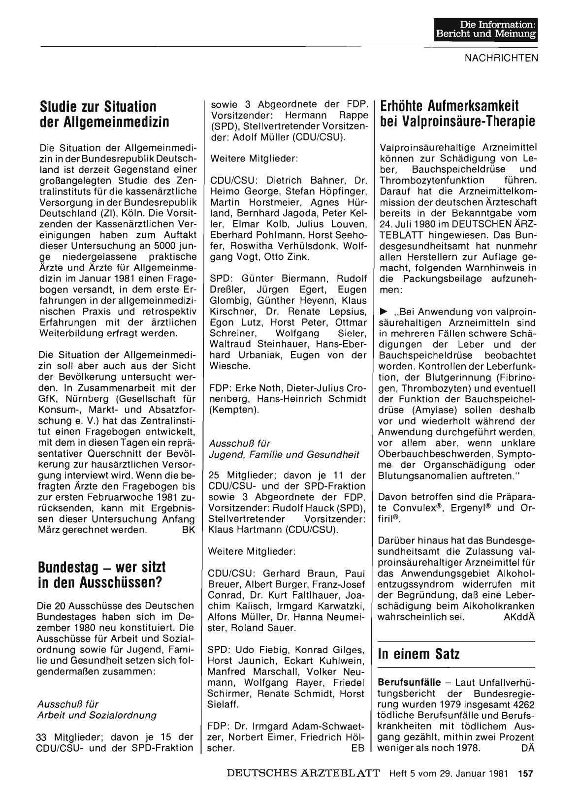 Vorschauseite 1: Studie zur Situation der Allgemeinmedizin