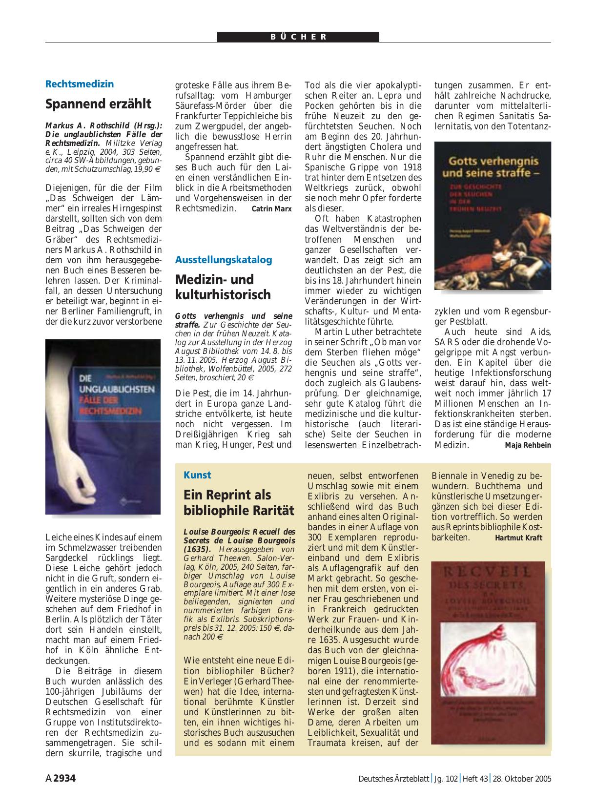 Vorschauseite 1: Die unglaublichsten Fälle der Rechtsmedizin
