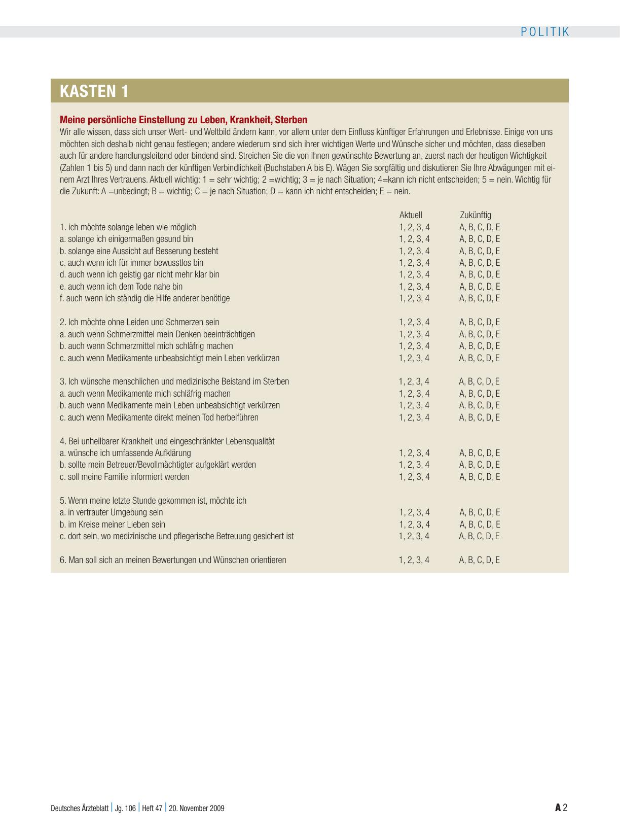 Vorschauseite 3: Patientenverfügungen: Werte, Wünsche und Ängste