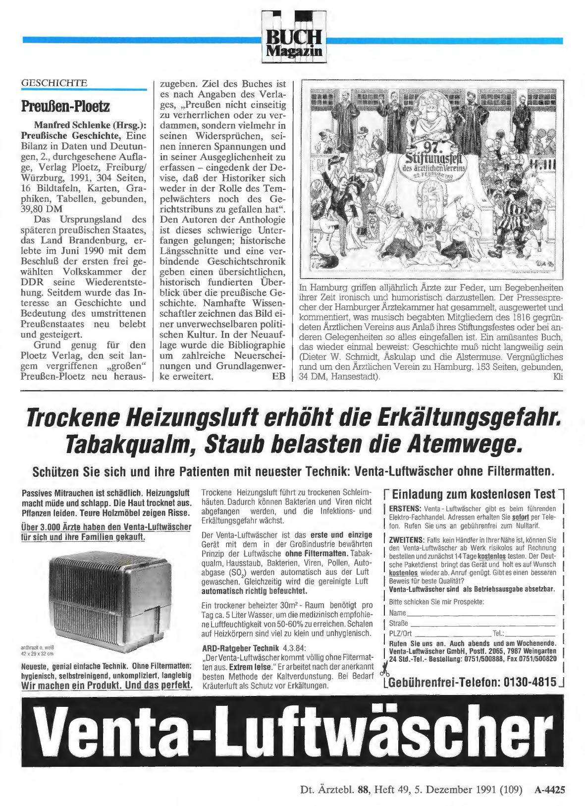 Vorschauseite 1: Äskulap und die Alstermuse: Vergnügliches rund um den Ärztlichen Verein zu Hamburg