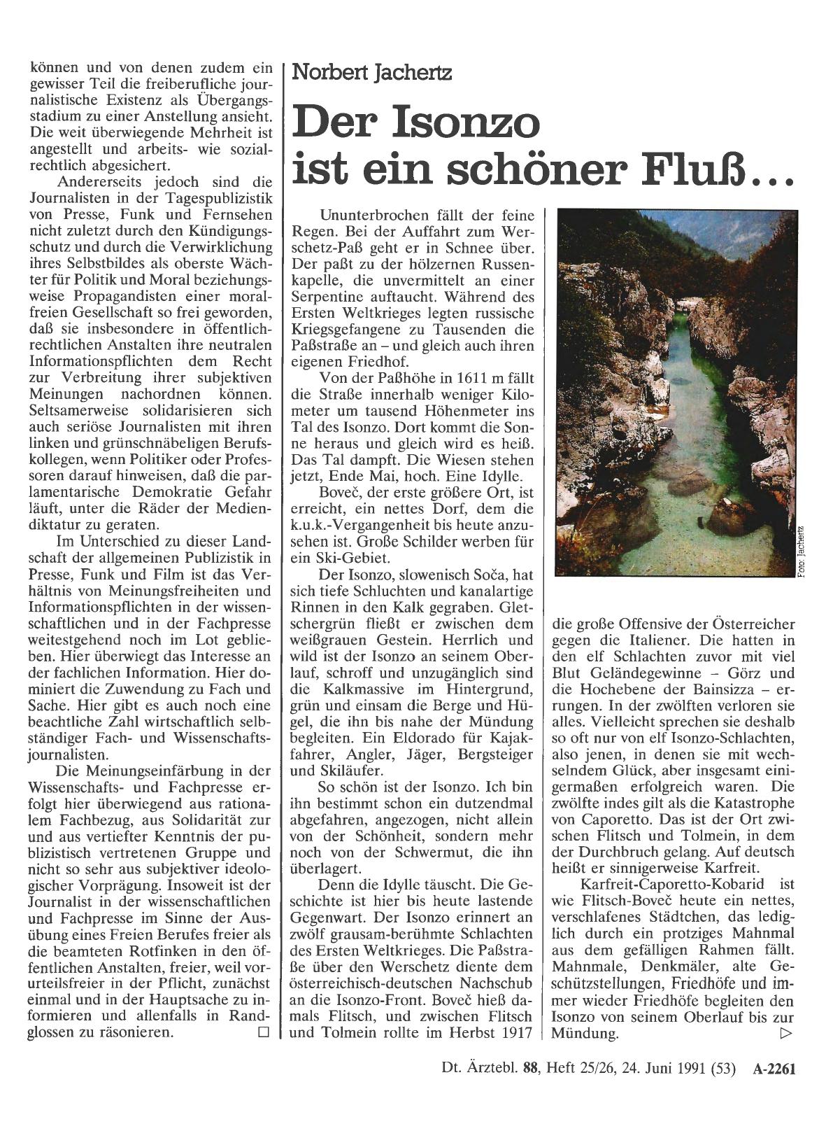 Vorschauseite 1: Der Isonzo ist ein schöner Fluß. ..