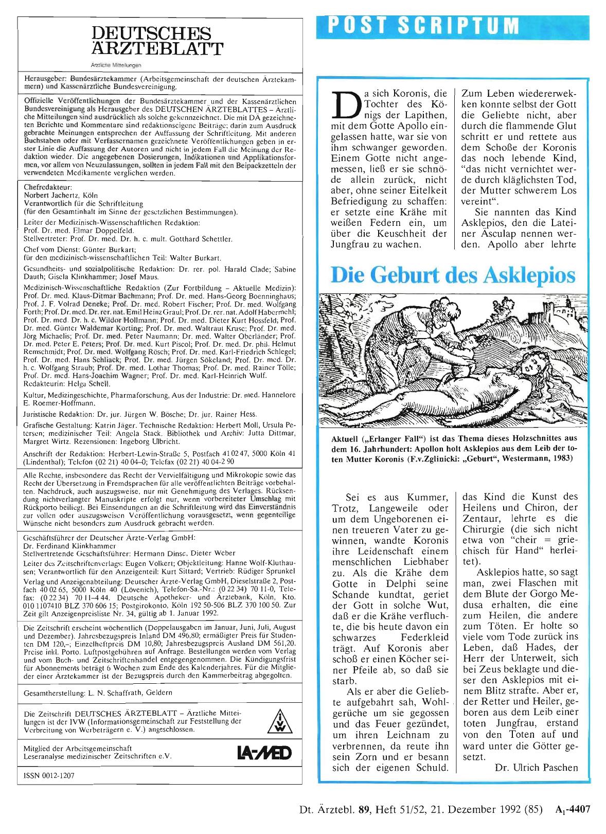 Vorschauseite 1: Die Geburt des Asklepios