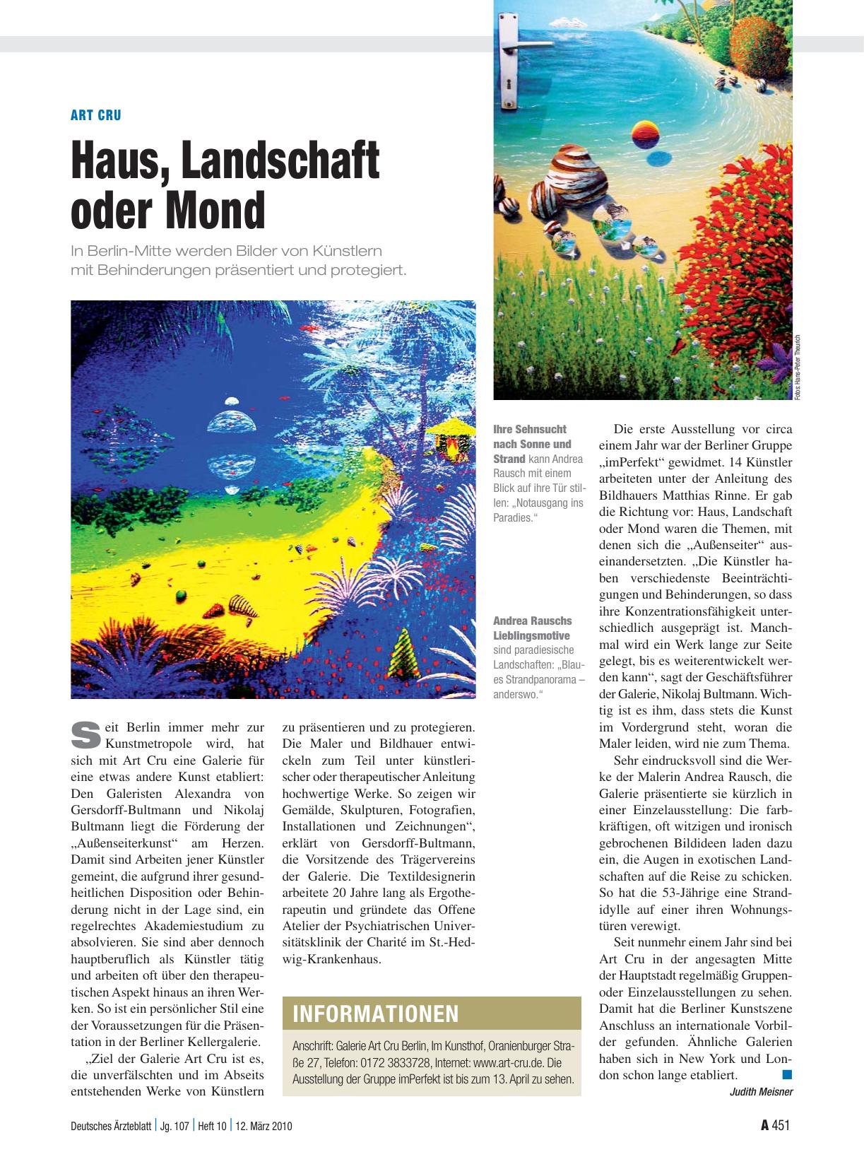 Vorschauseite 1: Art Cru: Haus, Landschaft oder Mond