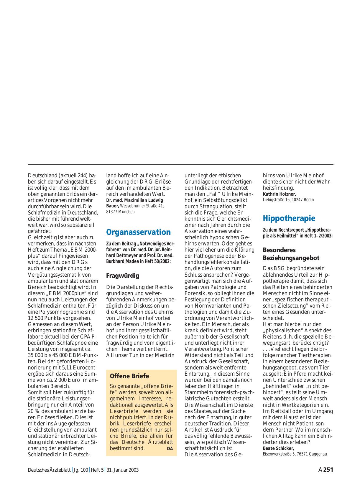 Vorschauseite 1: Hippotherapie: Besonderes Beziehungsangebot