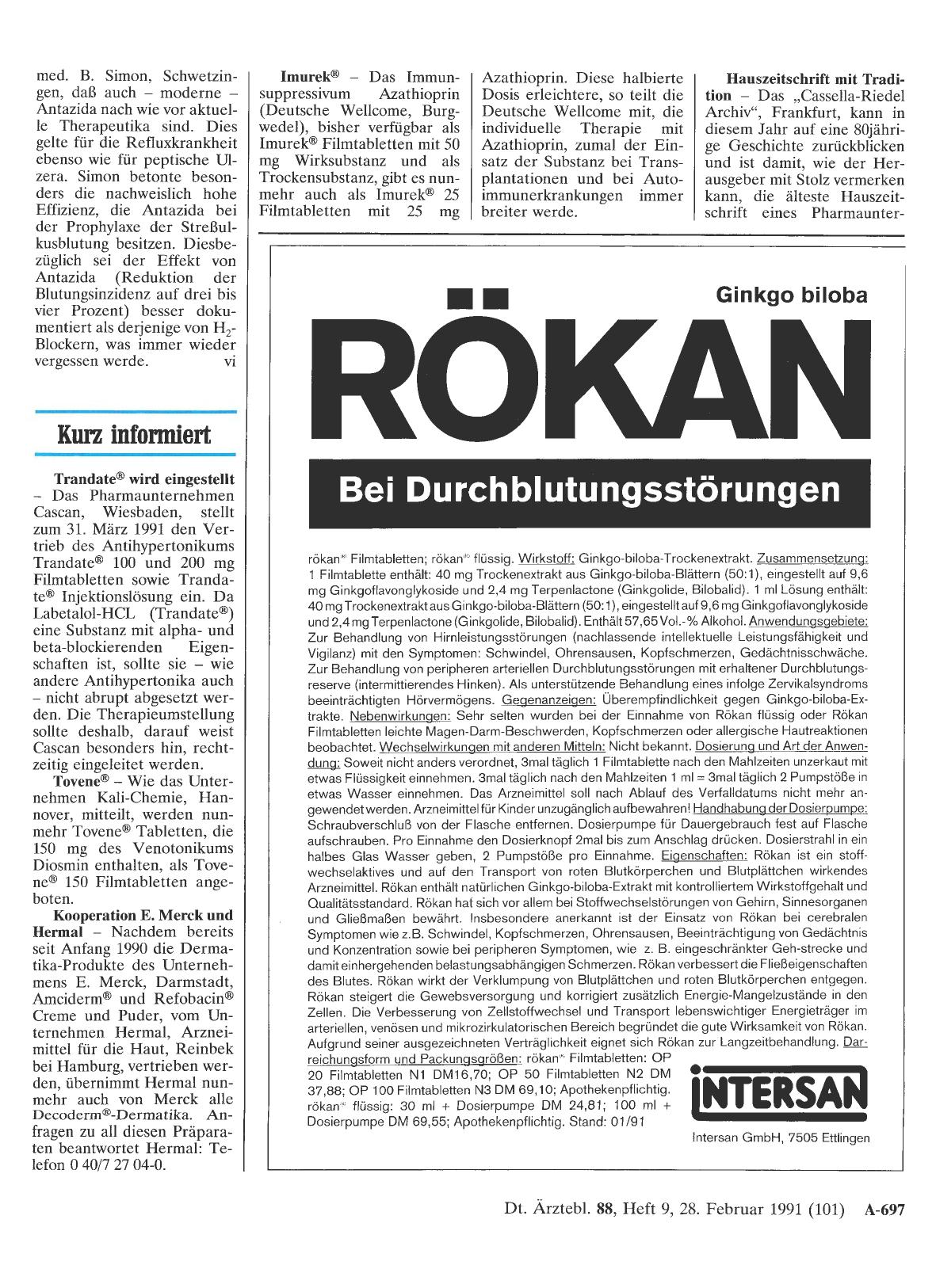Vorschauseite 1: Kurz informiert
