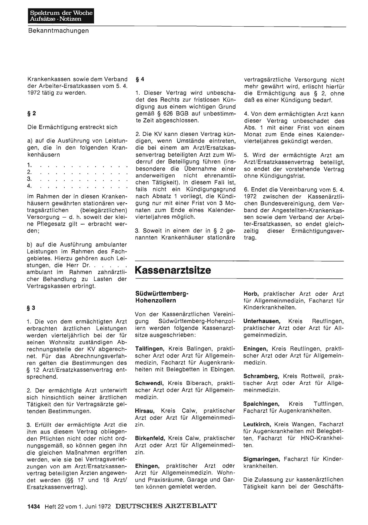 Vorschauseite 1: Kassenarztsitze