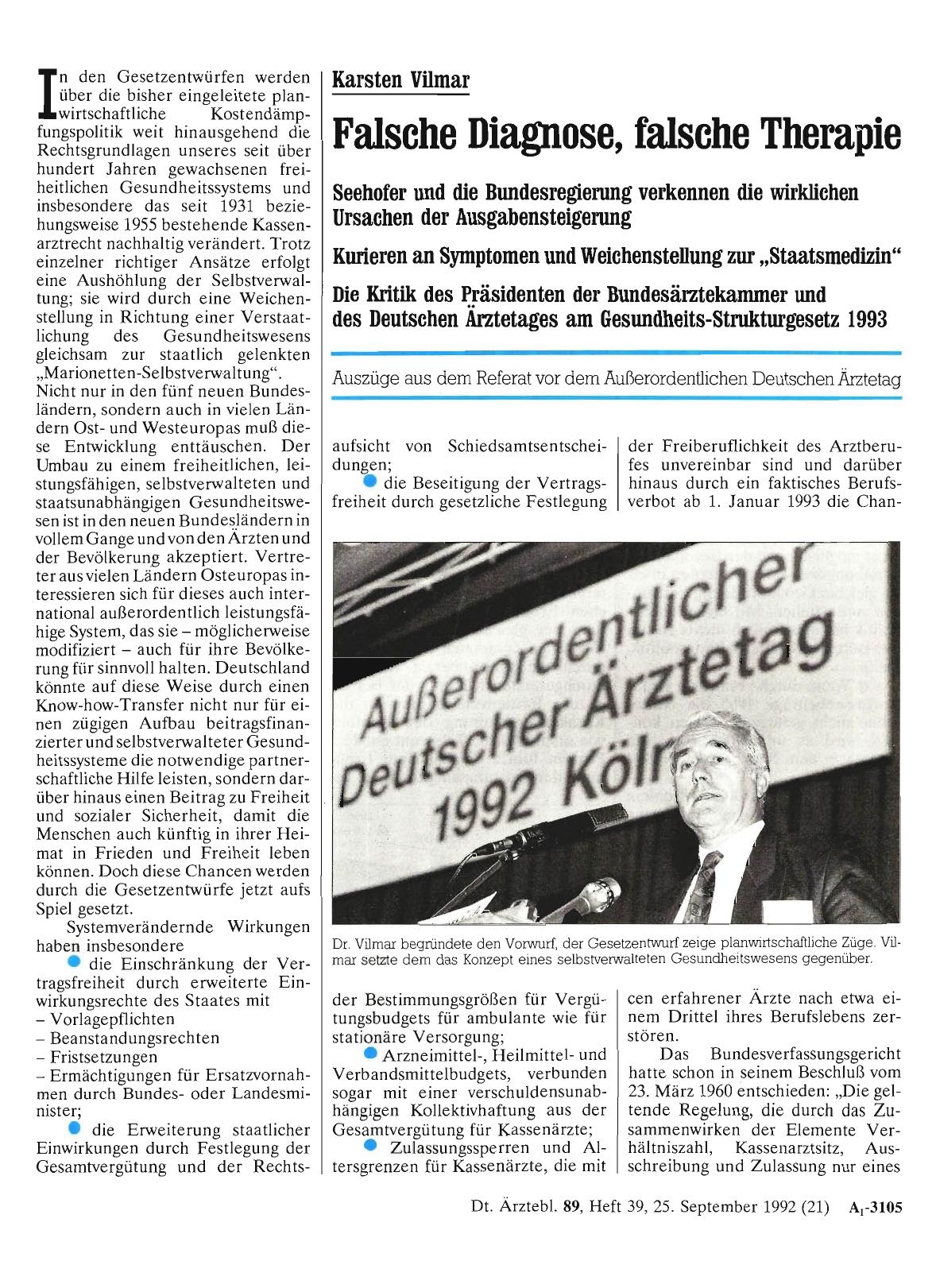 Vorschauseite 1: Karsten Vilmar: Falsche Diapose, falsche Therapie