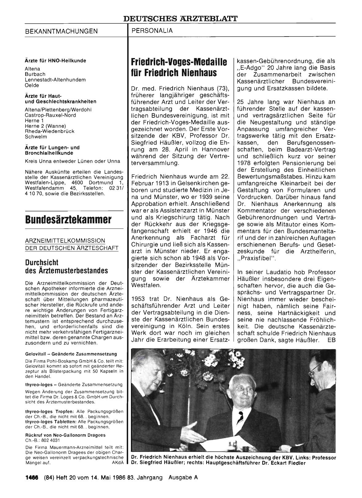 Vorschauseite 1: Durchsicht des Ärztemusterbestandes