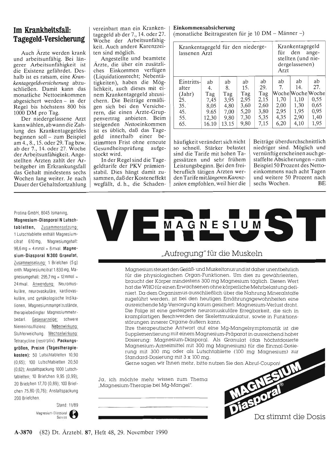 Vorschauseite 1: Im Krankheitsfall: Tagegeld-Versicherung