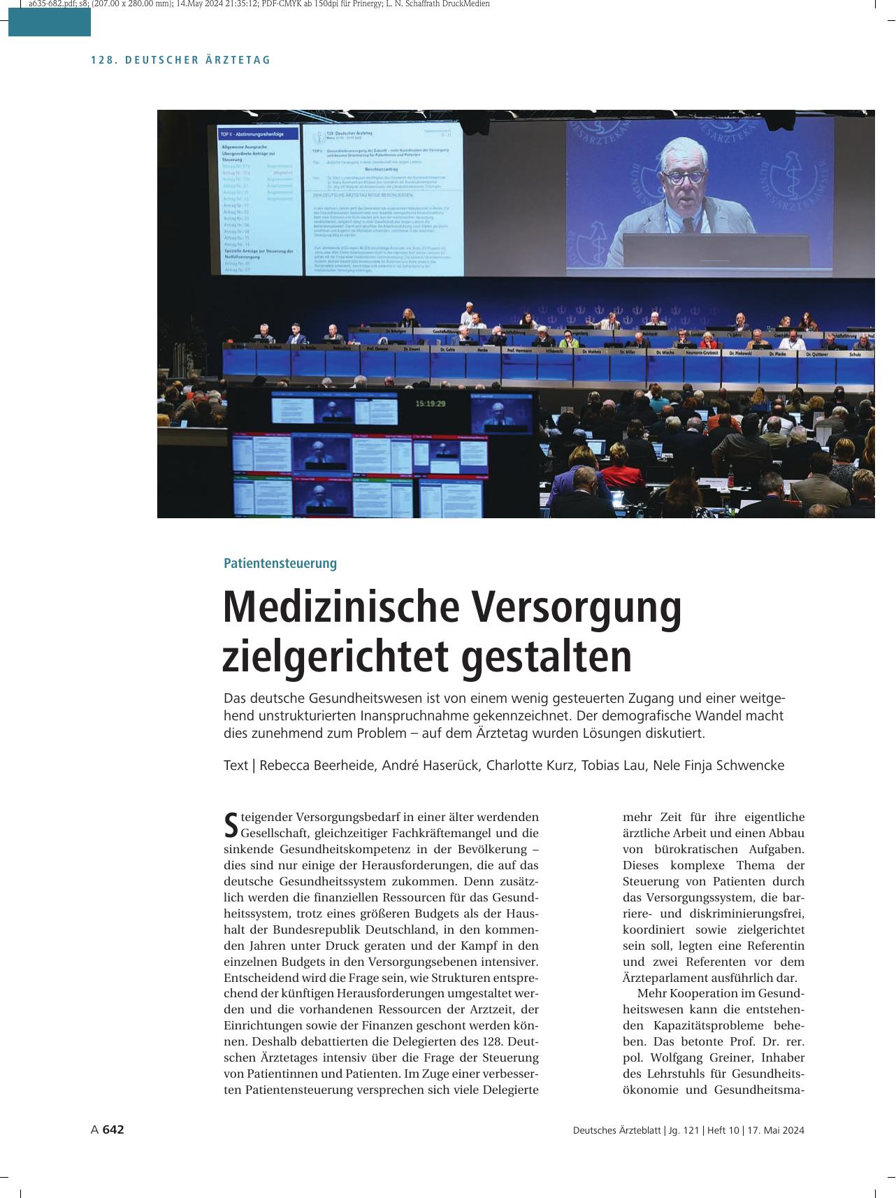 Vorschauseite 1: Patientensteuerung: Medizinische Versorgung zielgerichtet gestalten