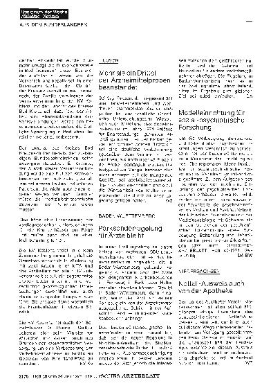 Vorschauseite 1: Hessen: Mehr als ein Drittel der Arzneimittelproben beanstandet