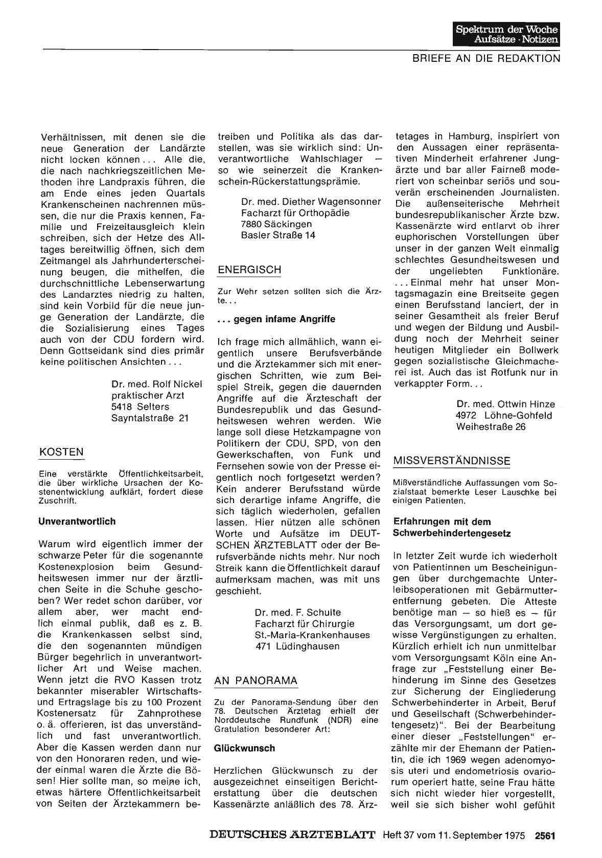 Vorschauseite 1: KOSTEN: Unverantwortlich