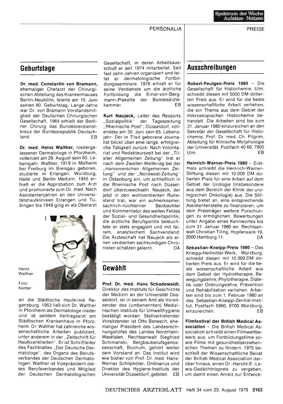 Vorschauseite 1: Ausschreibungen