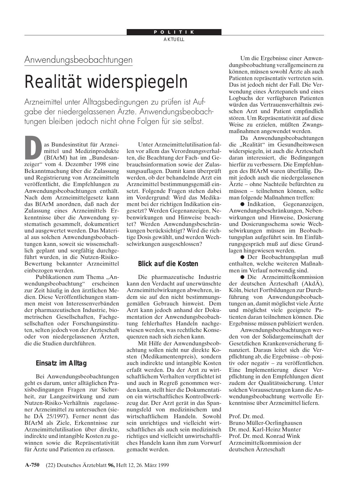 Vorschauseite 1: Anwendungsbeobachtungen: Realität widerspiegeln