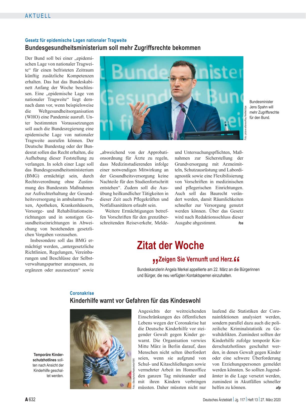 Vorschauseite 1: Zitat der Woche