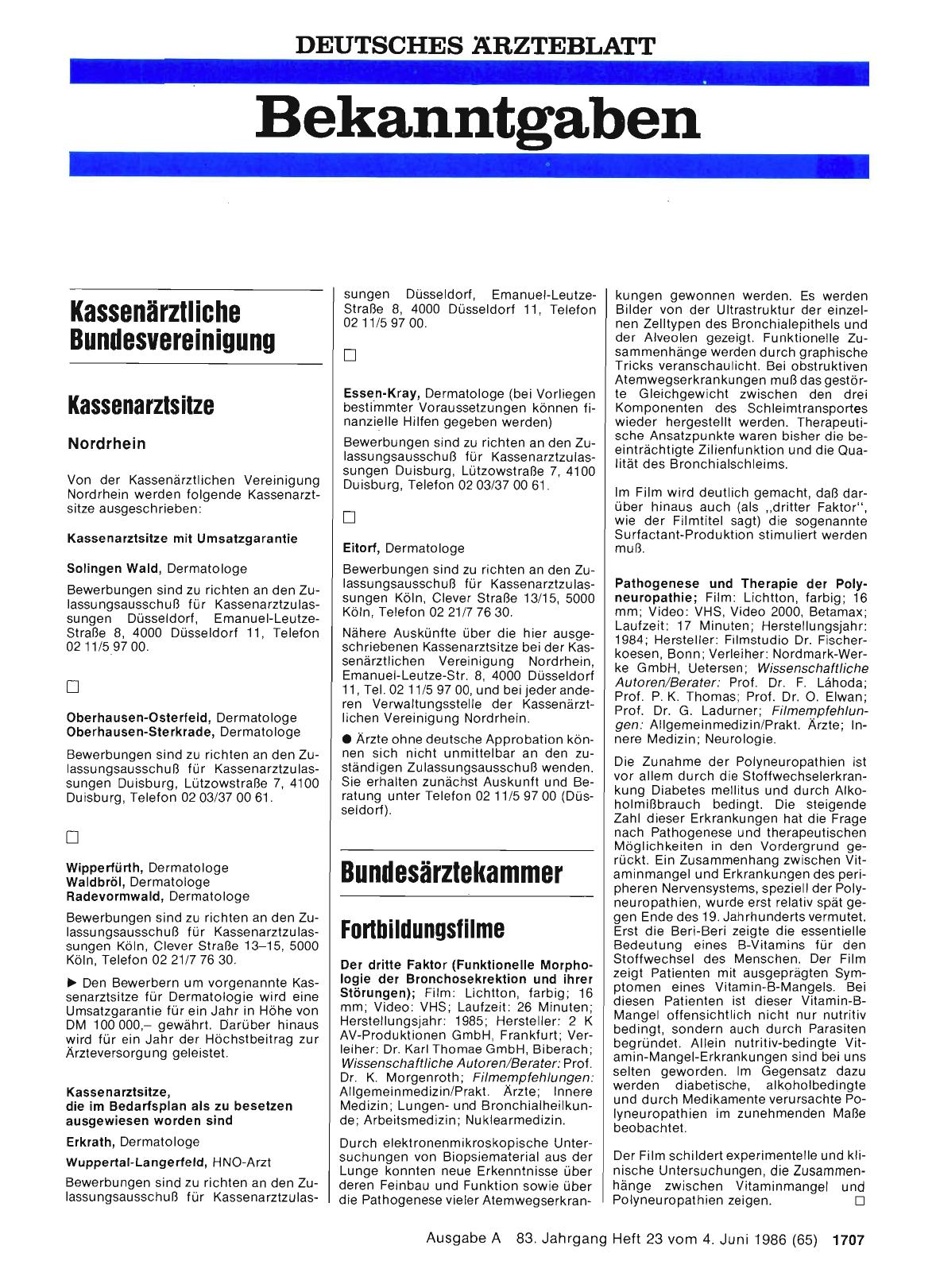 Vorschauseite 1: Fortbildungsfilme