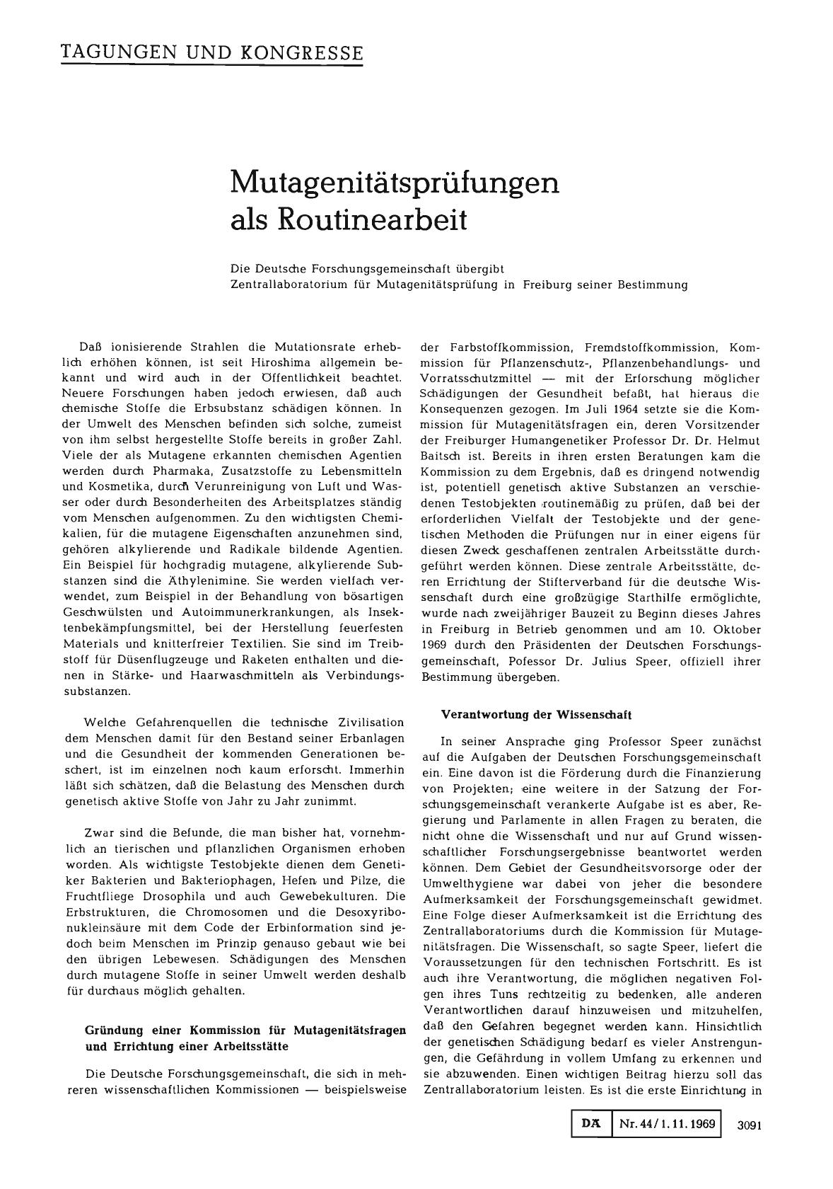 Vorschauseite 1: Mutagenitätsprüfungen als Routinearbeit