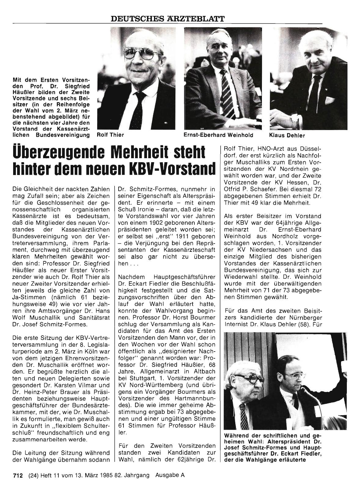 Vorschauseite 1: Überzeugende Mehrheit steht hinter dem neuen KBV-Vorstand