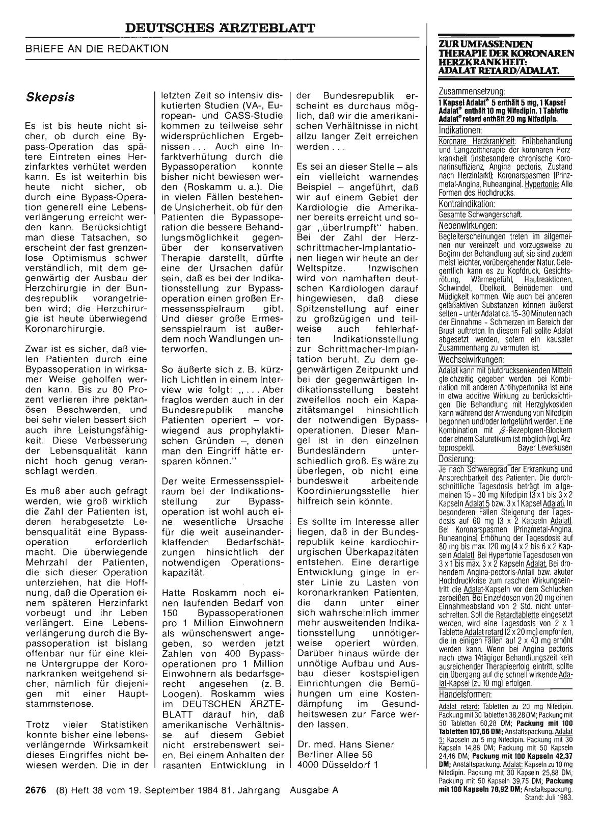 Vorschauseite 1: HERZCHIRURGIE: Skepsis