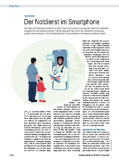 Vorschauseite 1: Telemedizin: Der Notdienst im Smartphone