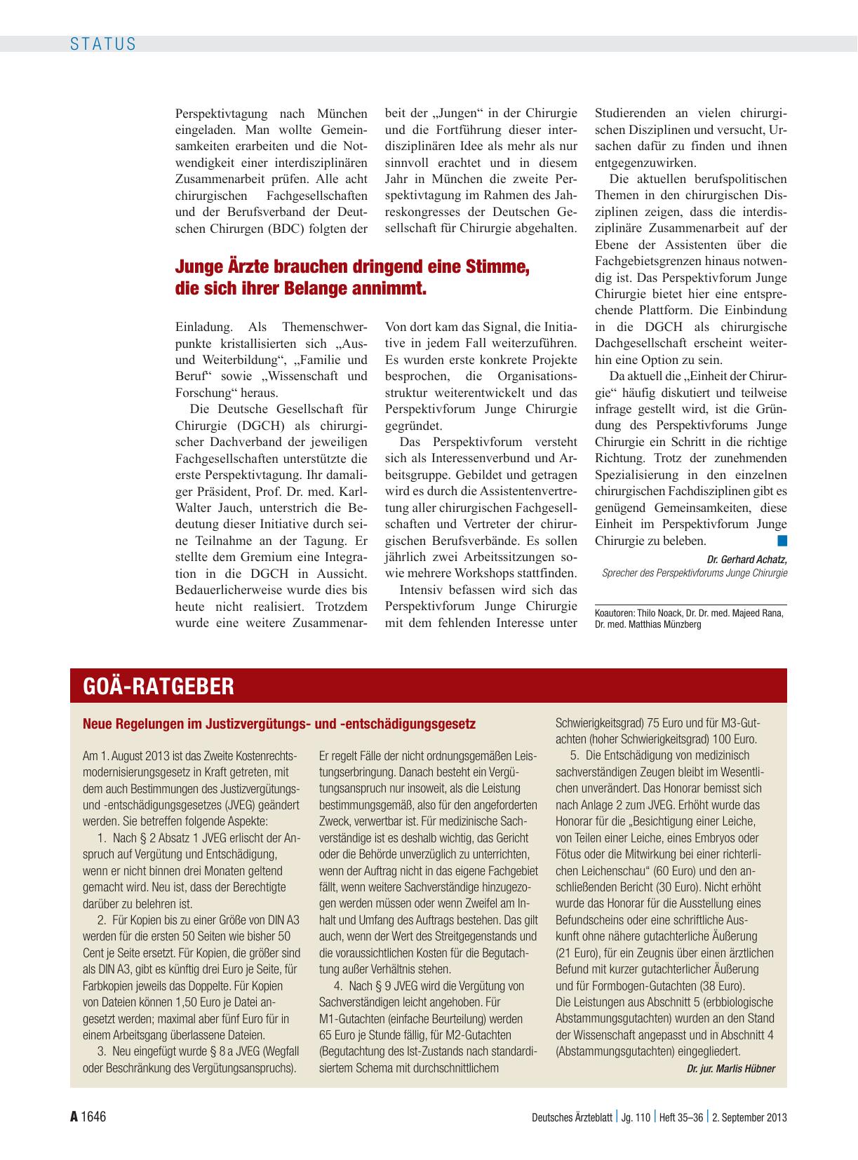Vorschauseite 1: Neue Regelungen im Justizvergütungsund -entschädigungsgesetz