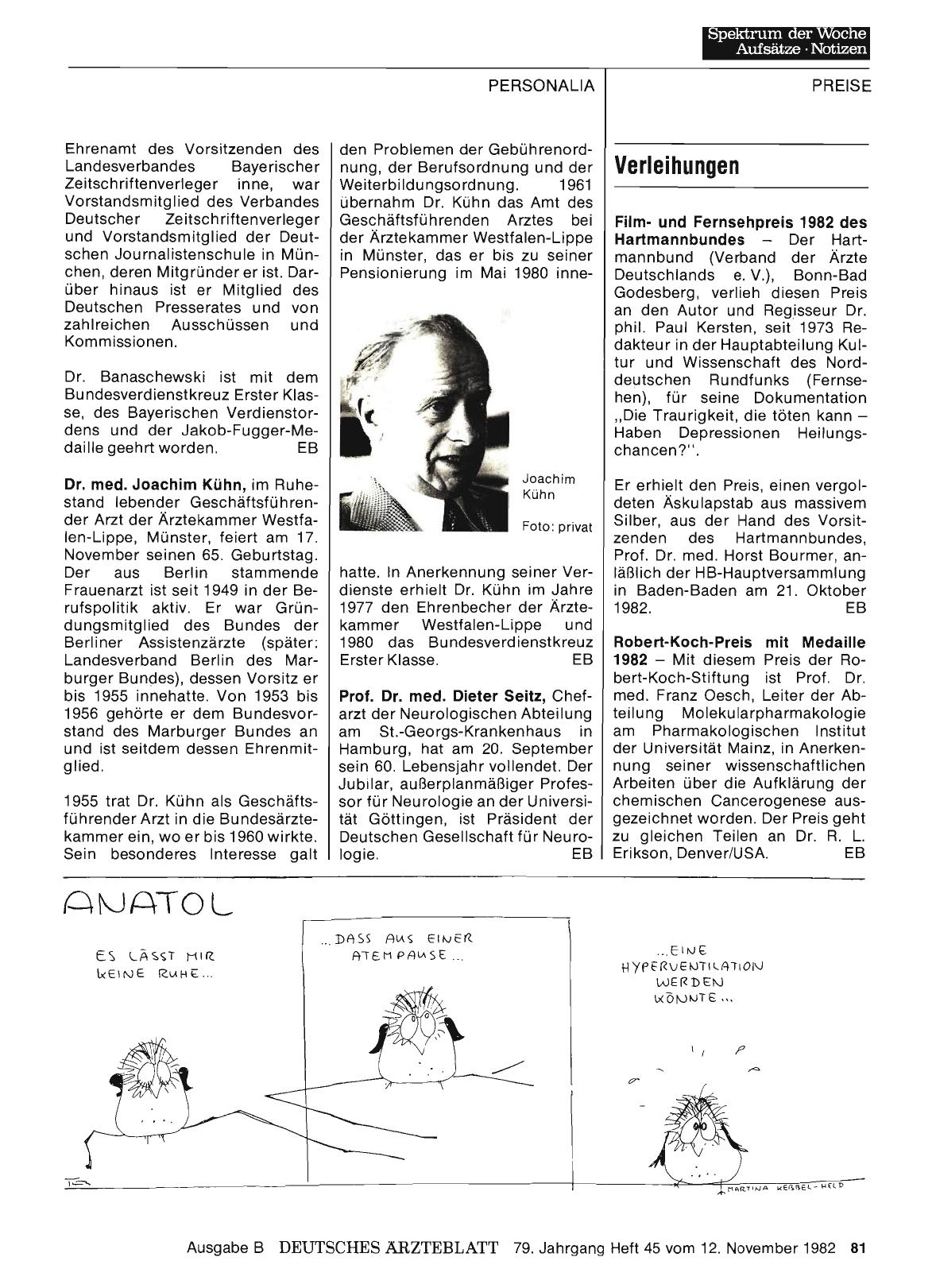 Vorschauseite 1: Verleihungen