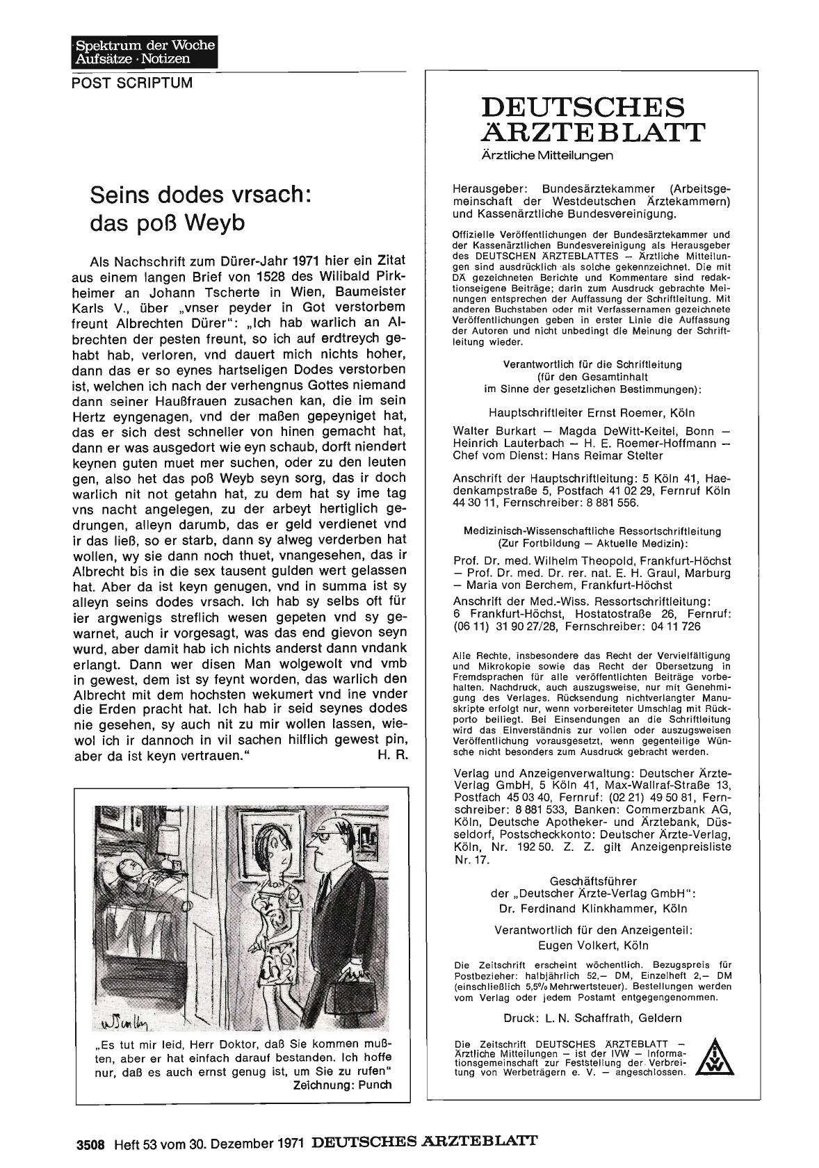 Vorschauseite 1: Seins dodes vrsach: das poß Weyb