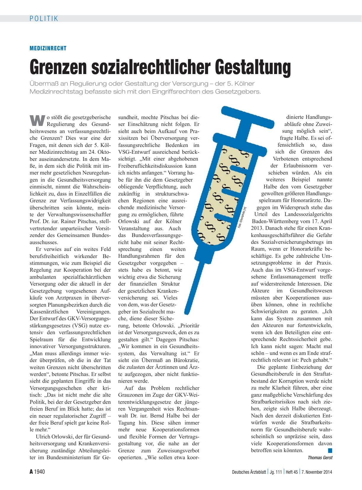 Vorschauseite 1: Medizinrecht: Grenzen sozialrechtlicher Gestaltung