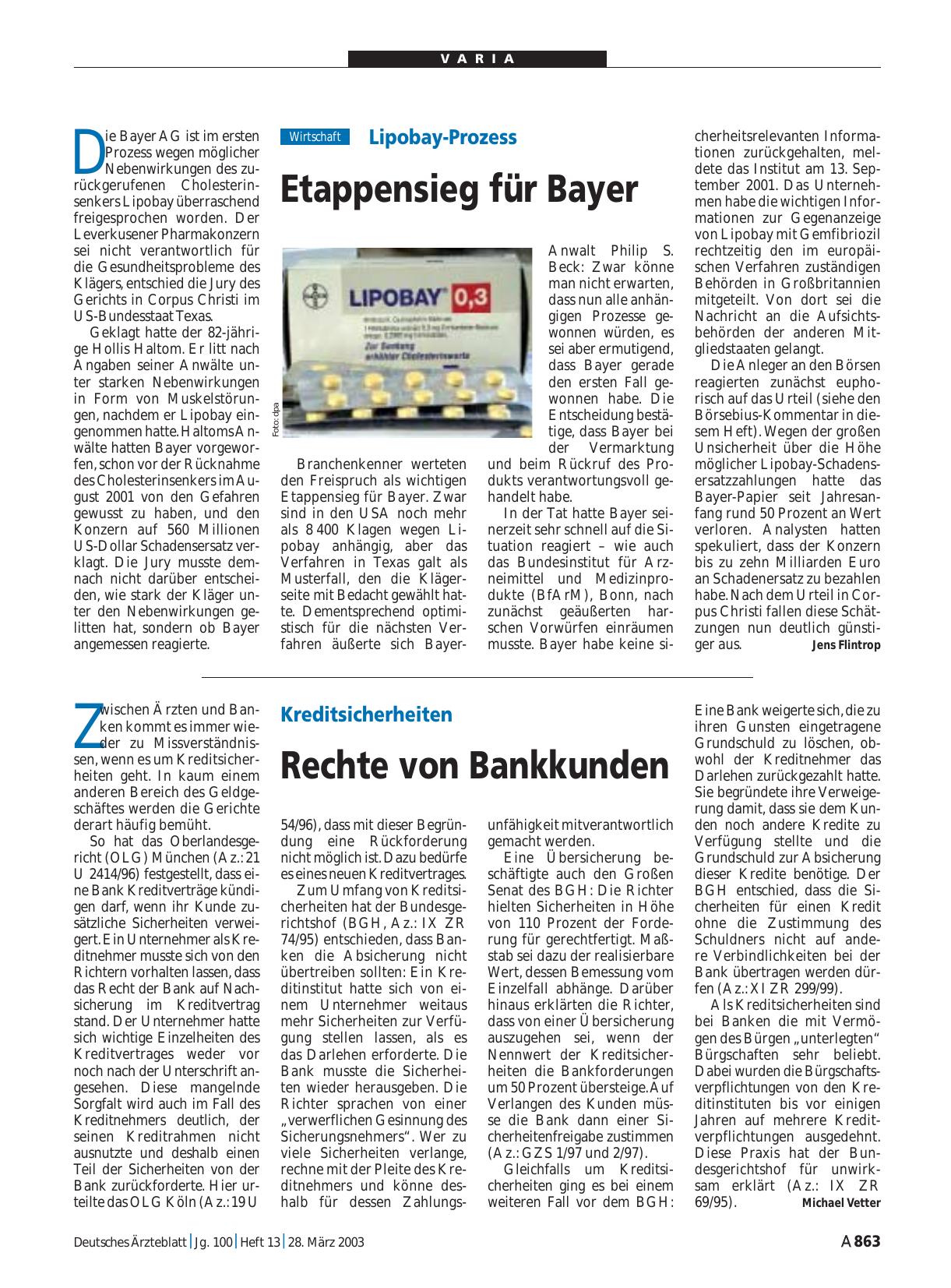 Vorschauseite 1: Kreditsicherheiten: Rechte von Bankkunden